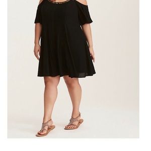 Torrid Black Gauze dress